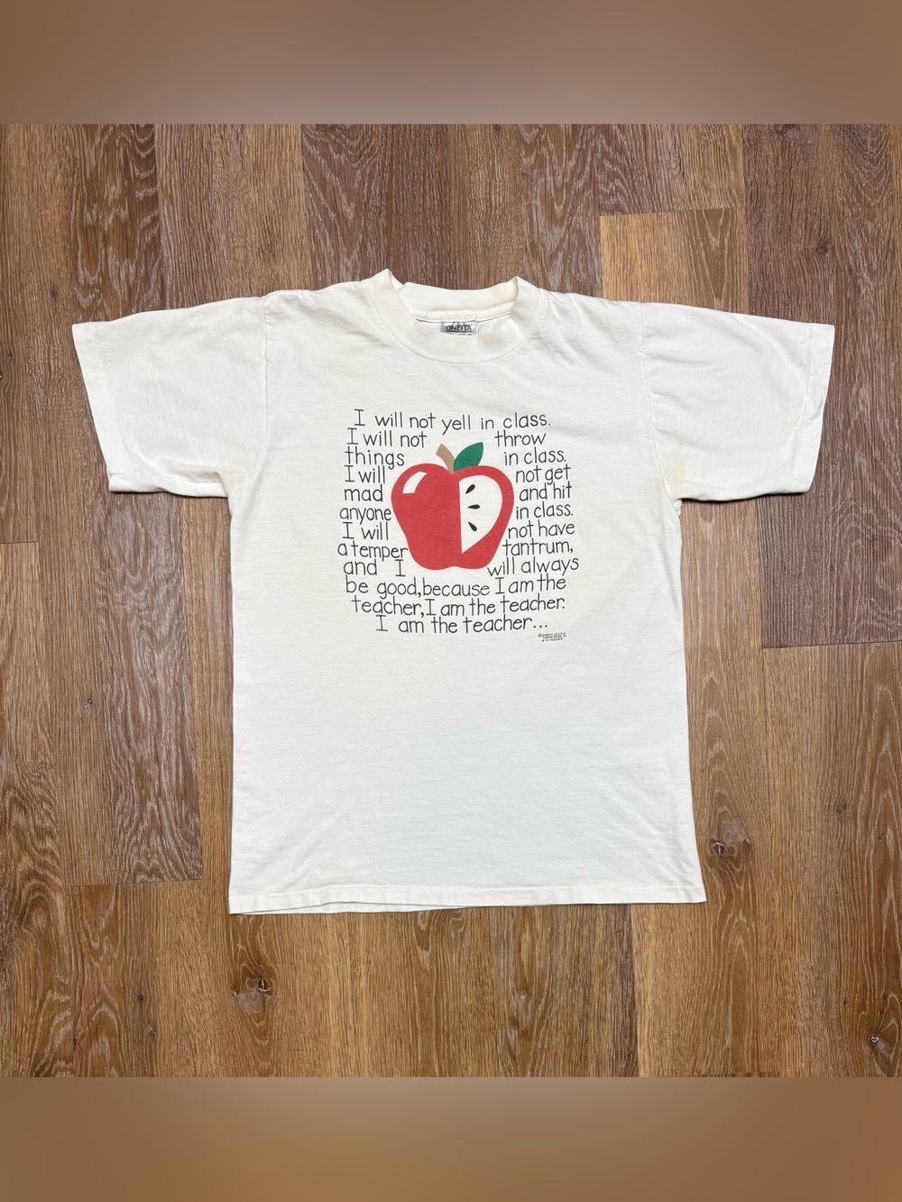 Vintage  I am teacher tee